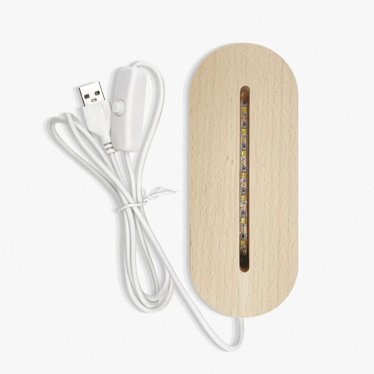 Gepersonaliseerde LED-nachtlampje in de vorm van een hart met jouw eigen afbeelding