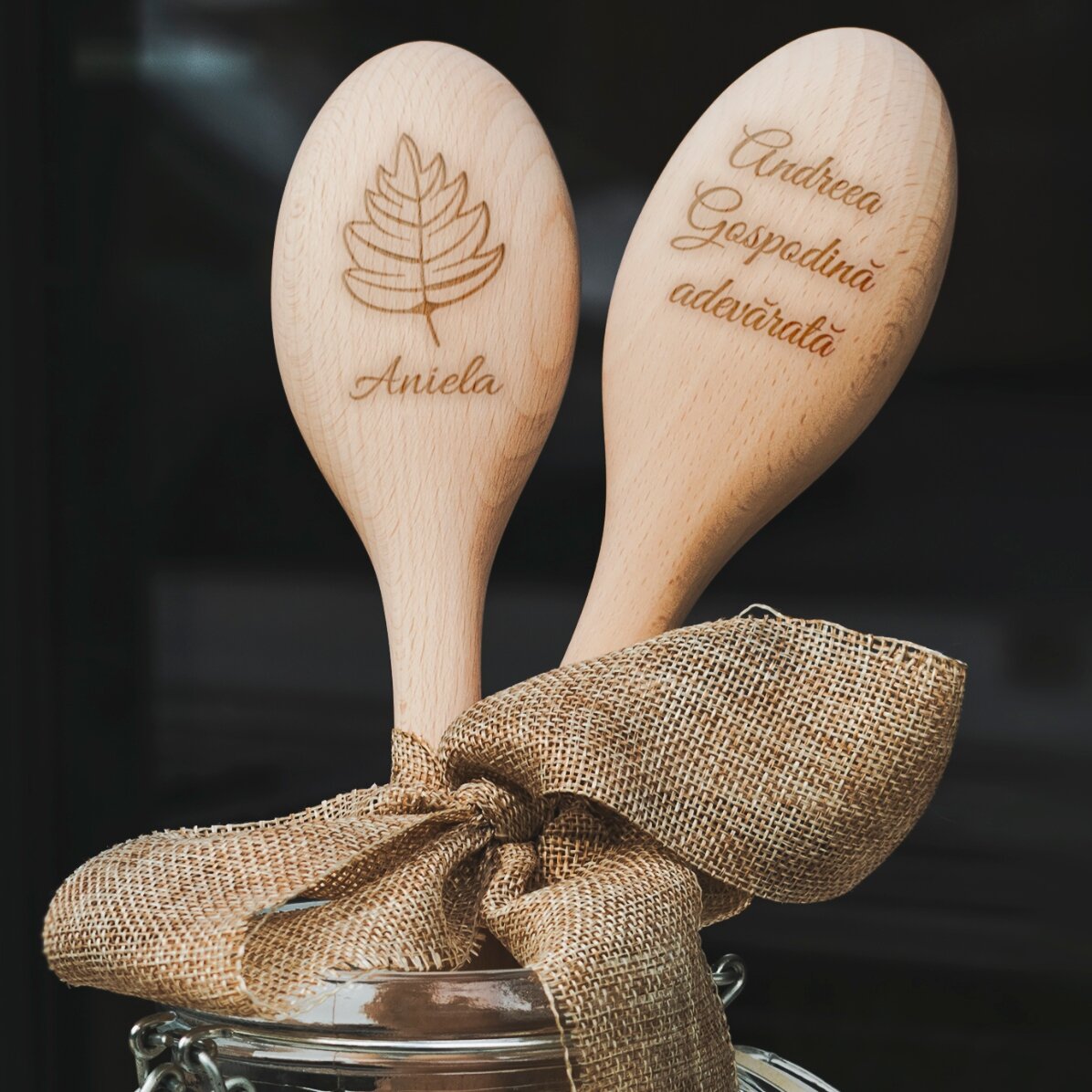 Cuillère en bois personnalisée - Saveurs d