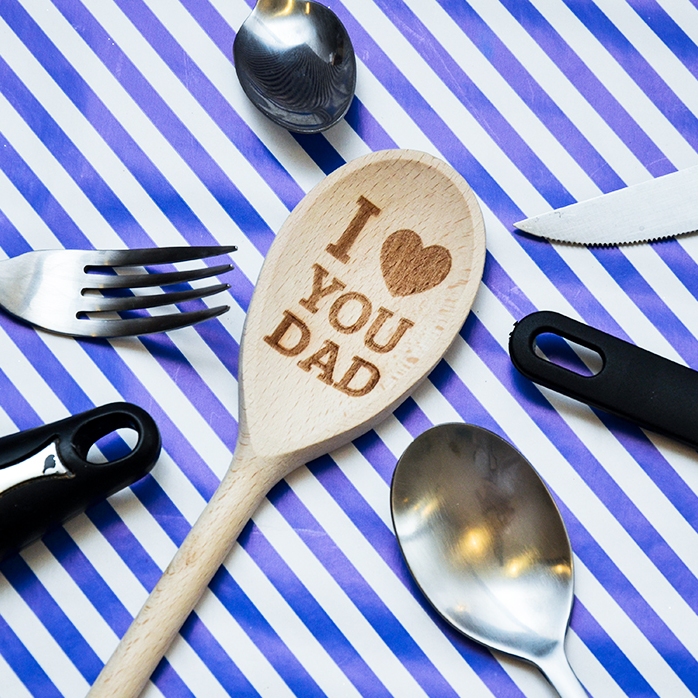 Gepersonaliseerde houten lepel - I love you