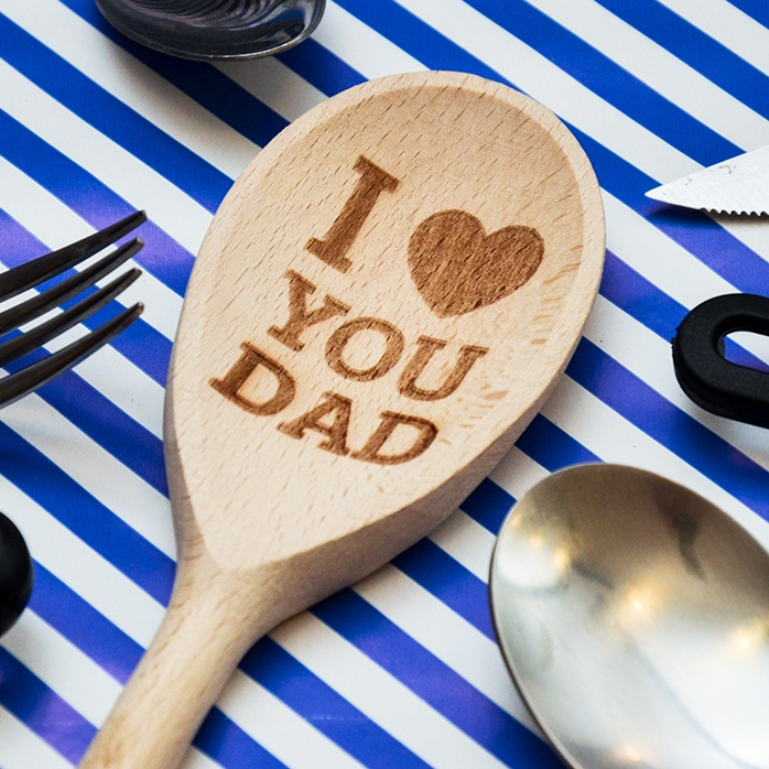 Gepersonaliseerde houten lepel - I love you