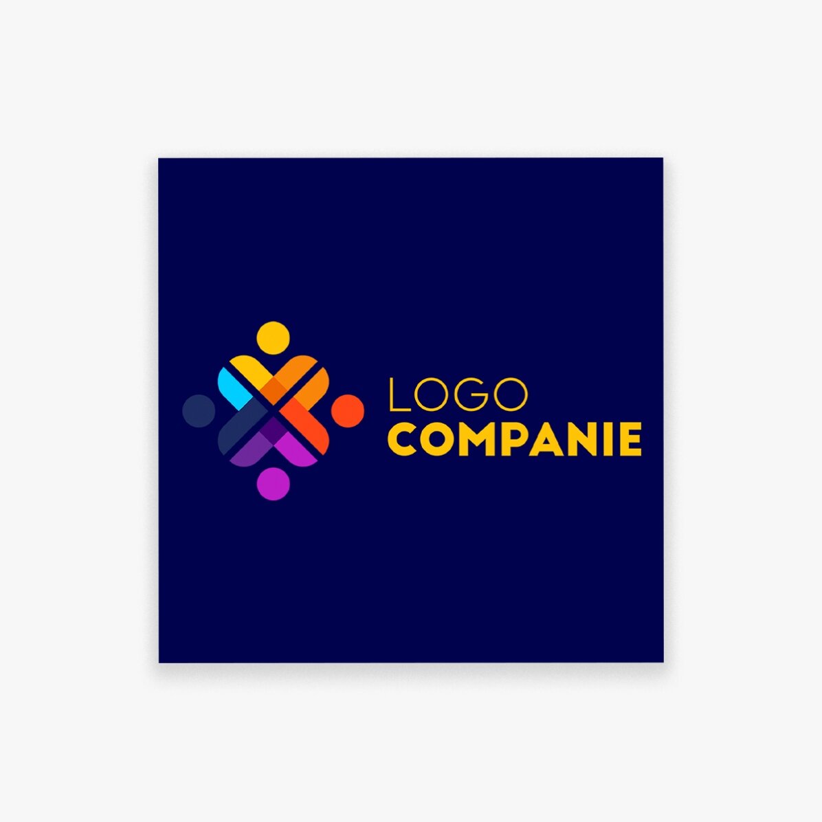 Gepersonaliseerde magneet van 10x10 met logo