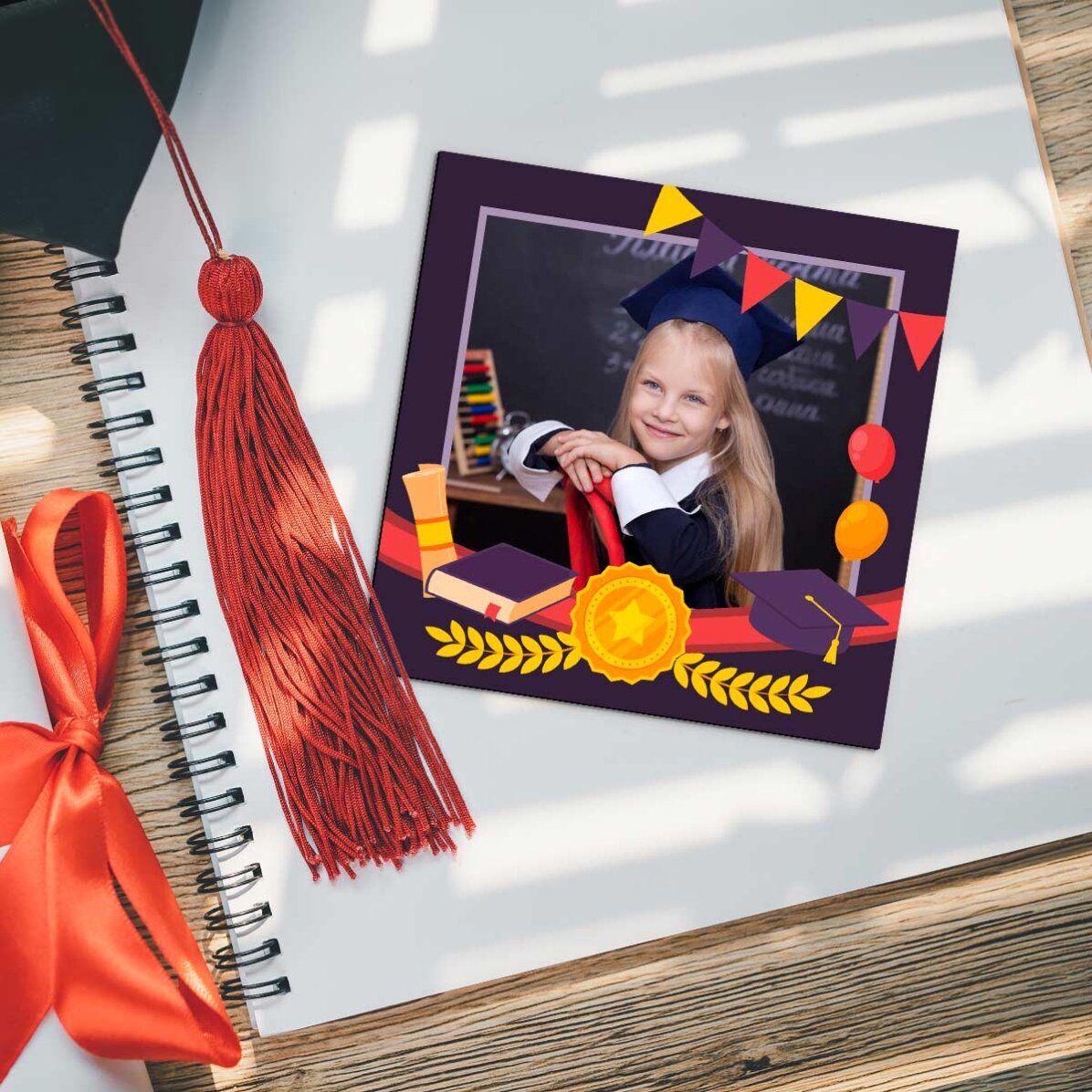 Gepersonaliseerde magneet van 10x10 met foto - Afstuderen
