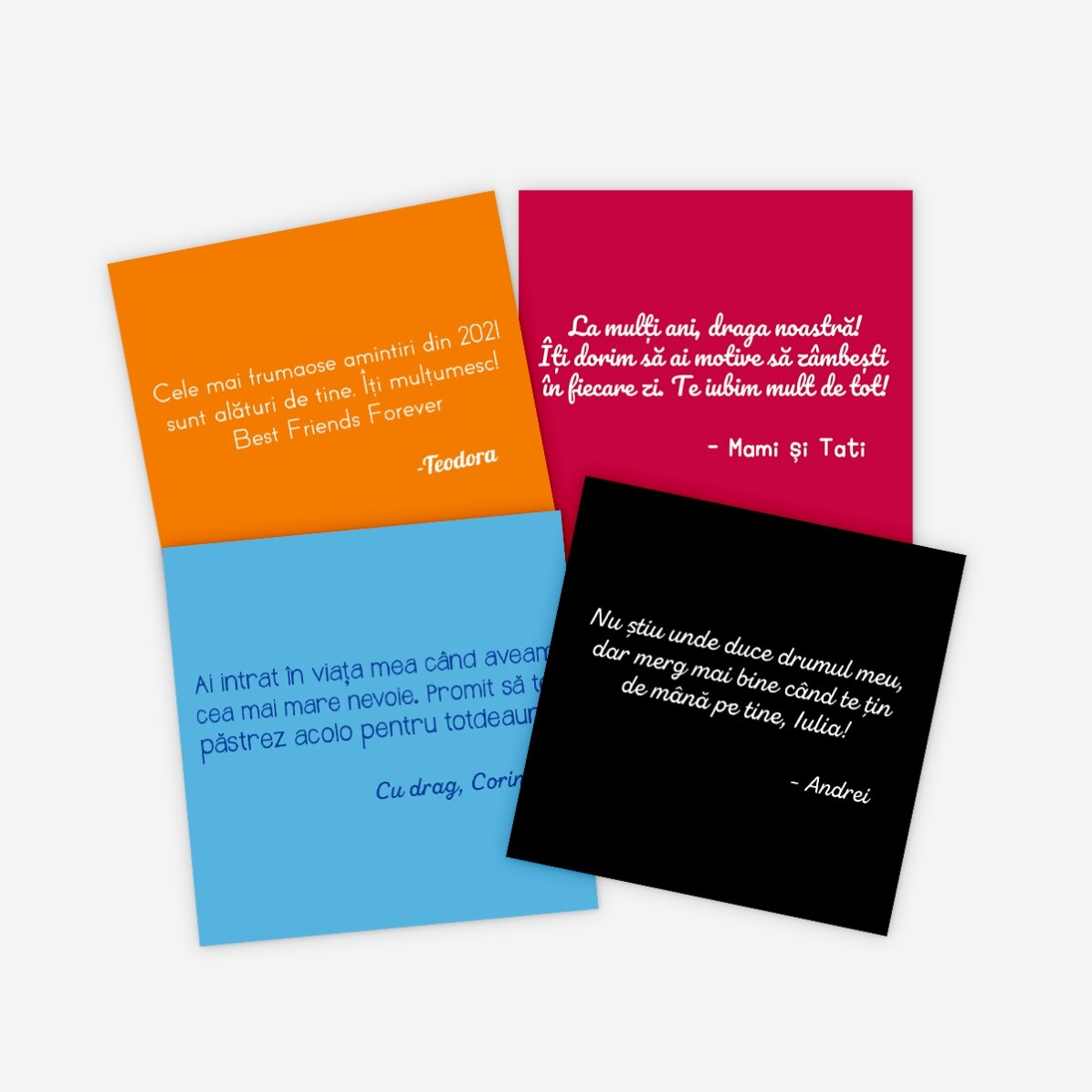 Gepersonaliseerde magneet van 10x10 met tekst