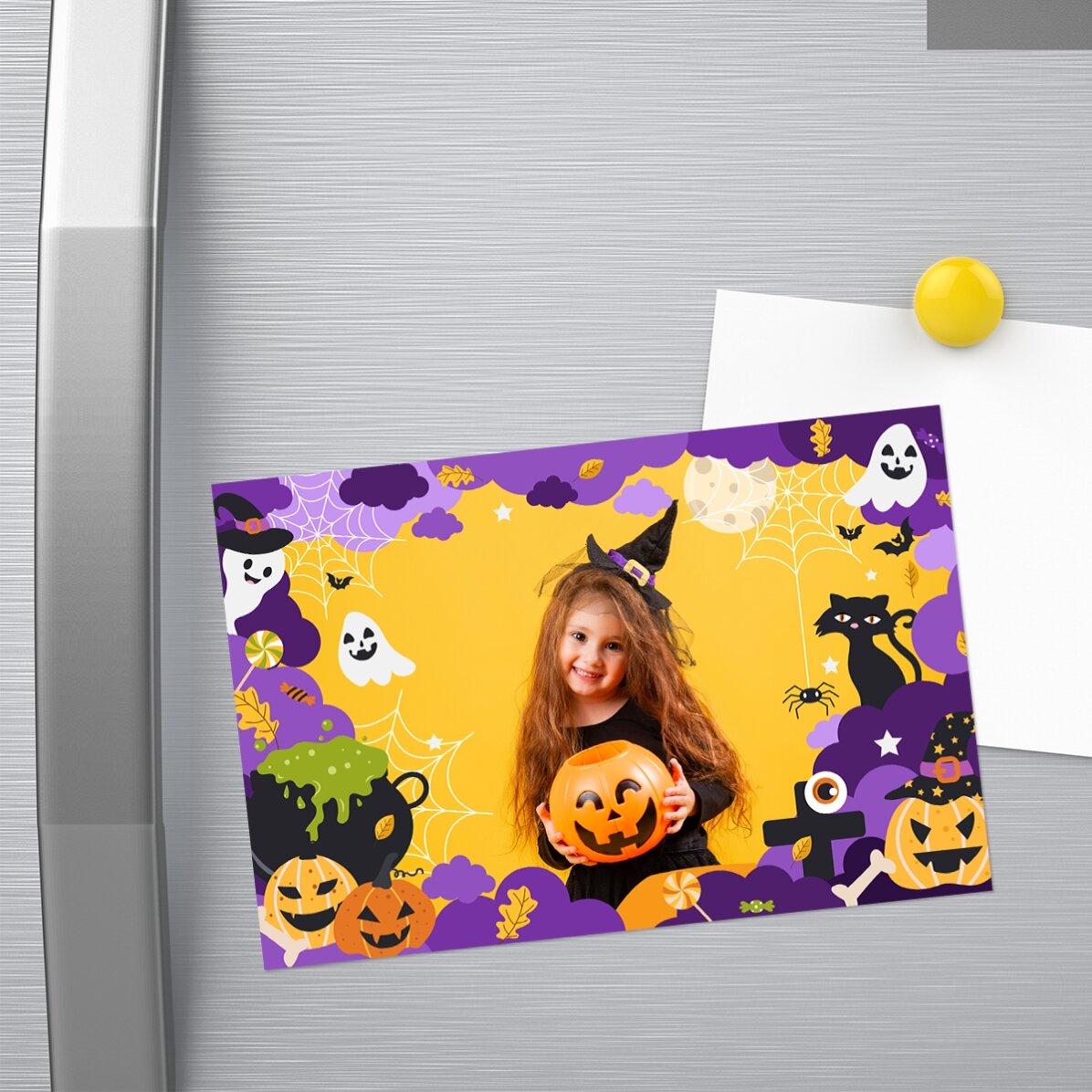 Gepersonaliseerde magneet van 15 x 10 cm met foto – Halloween