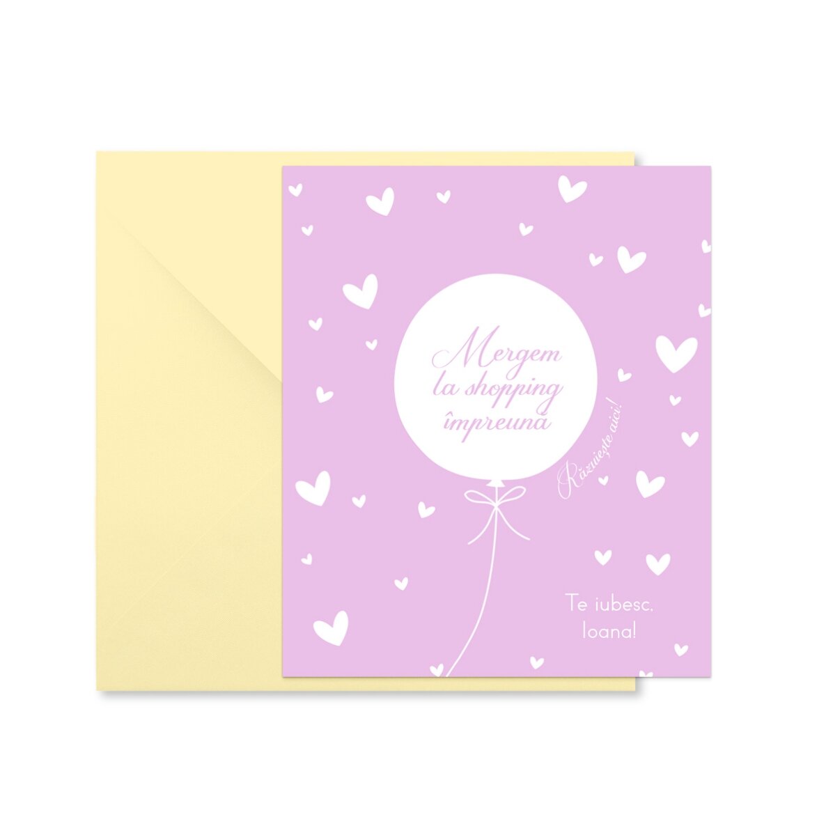 Afschraapbare magneet van 10 x 12 cm, gepersonaliseerd met tekst - Love