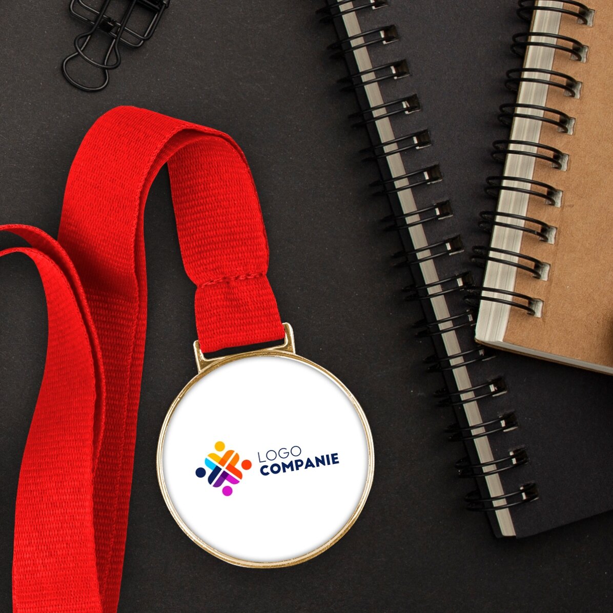 Gepersonaliseerde medaille met logo