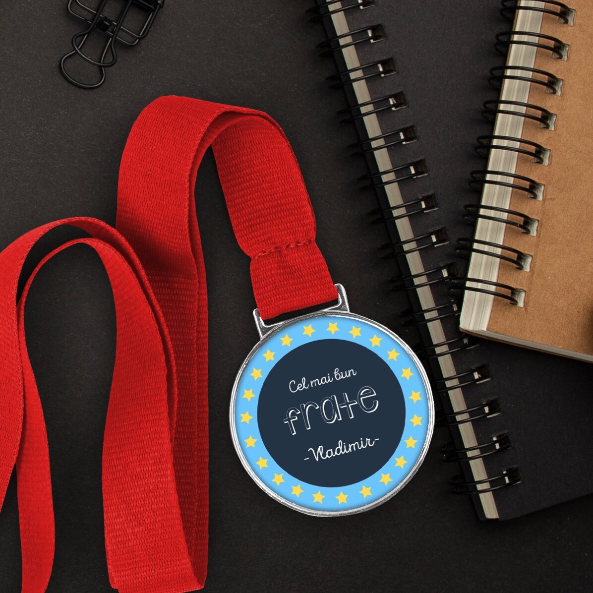 Gepersonaliseerde medaille met tekst - De beste