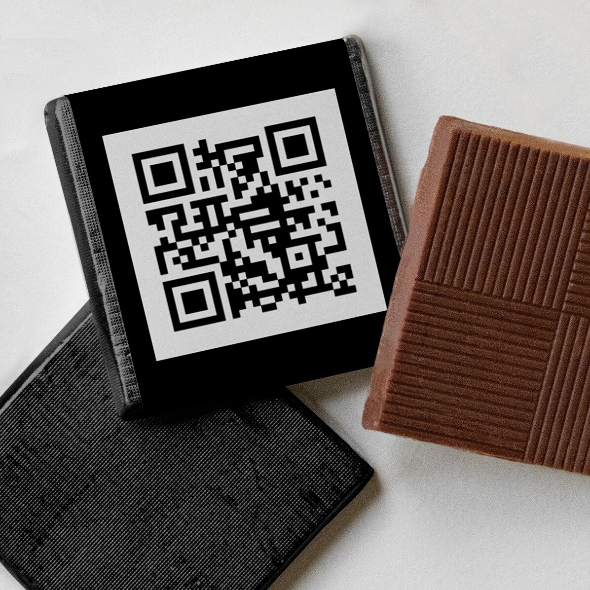 Mini-chocolat personnalisé avec un code QR