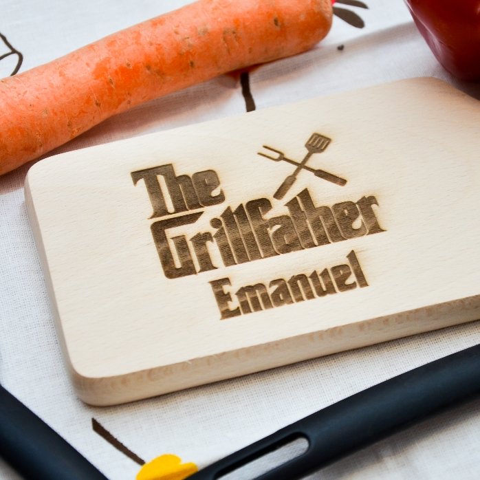 Gepersonaliseerde mini-snijplank - The Grillfather