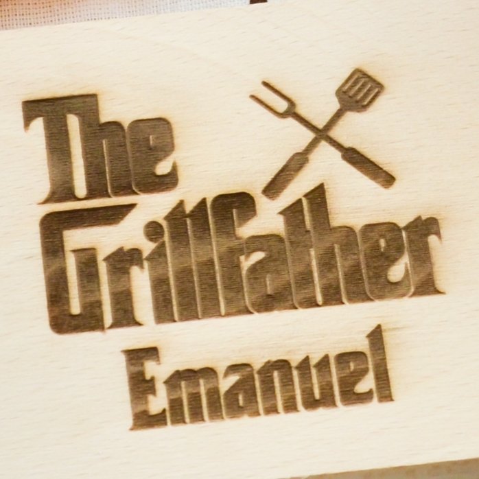 Gepersonaliseerde mini-snijplank - The Grillfather