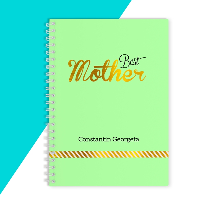 Gepersonaliseerde notitieboekjes - Best Mother, Green