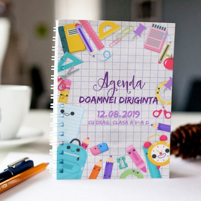 Carnet personnalisé avec texte - Agenda de l