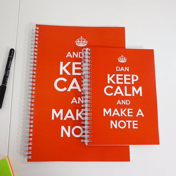 Gepersonaliseerd notitieboekje - keep calm