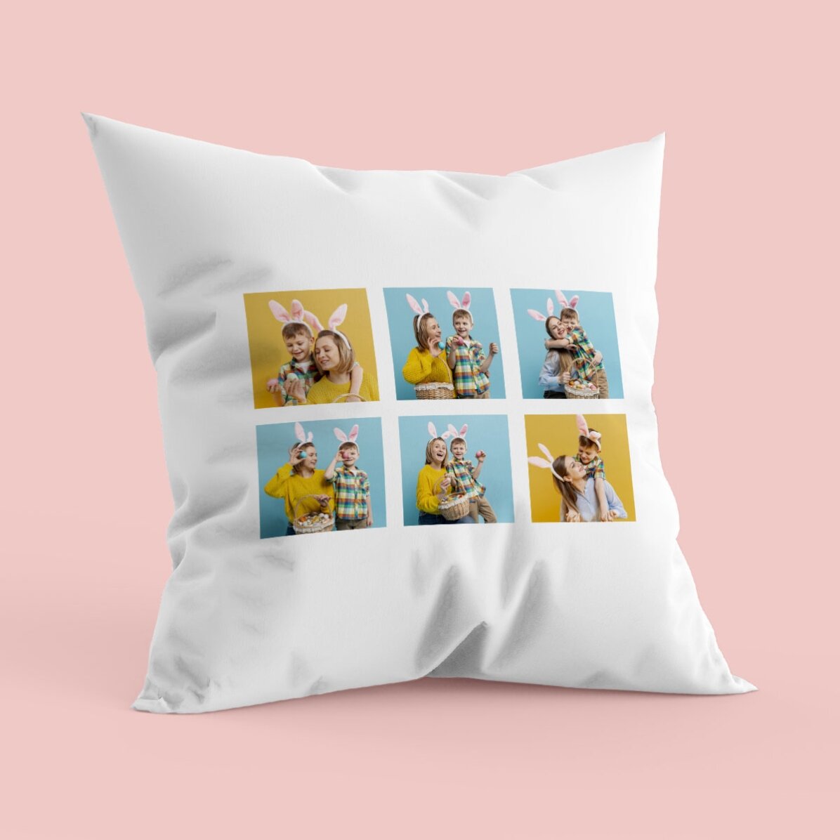Coussin personnalisé avec six photos