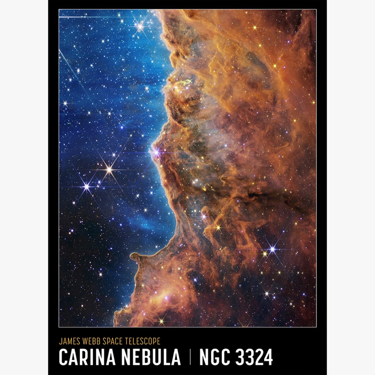 Poster van de Carina-nevel