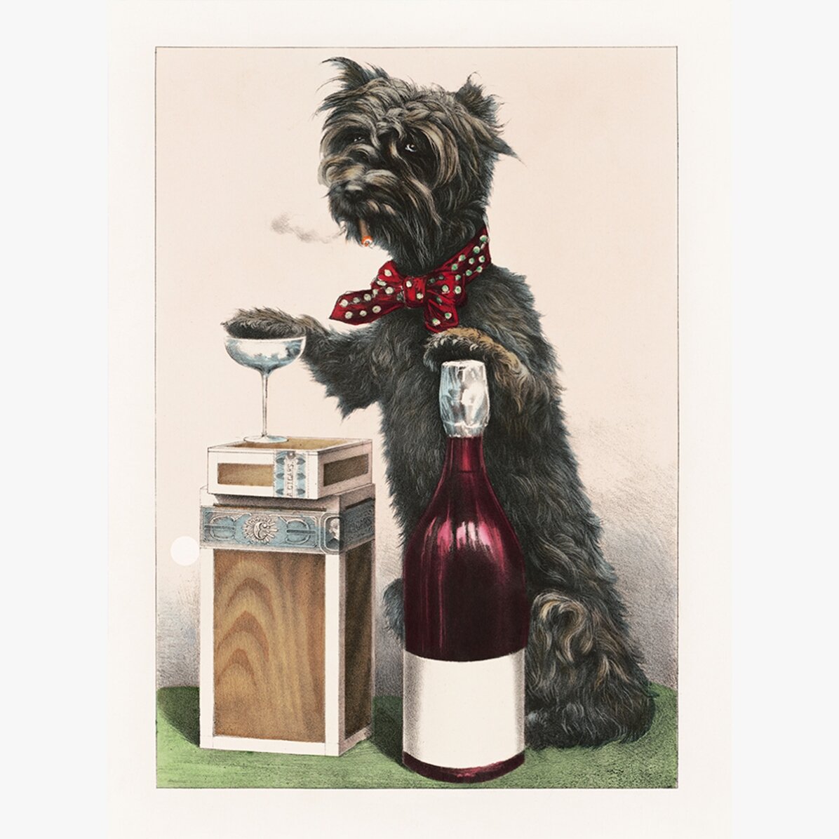 Affiche « Chien joyeux »