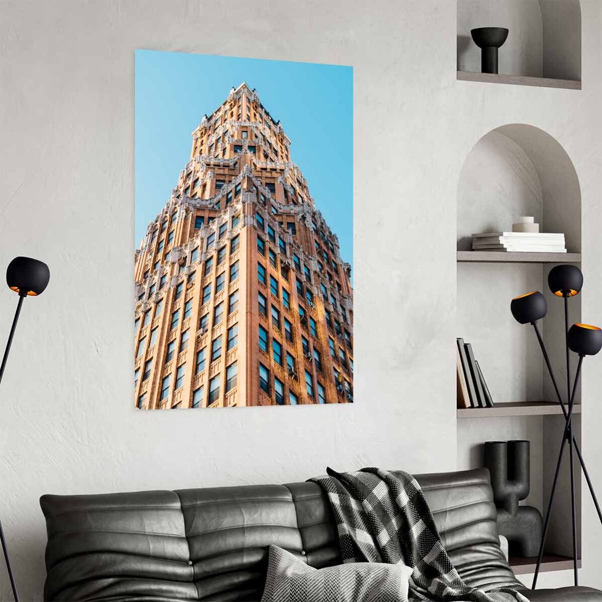 Poster van een gebouw in New York