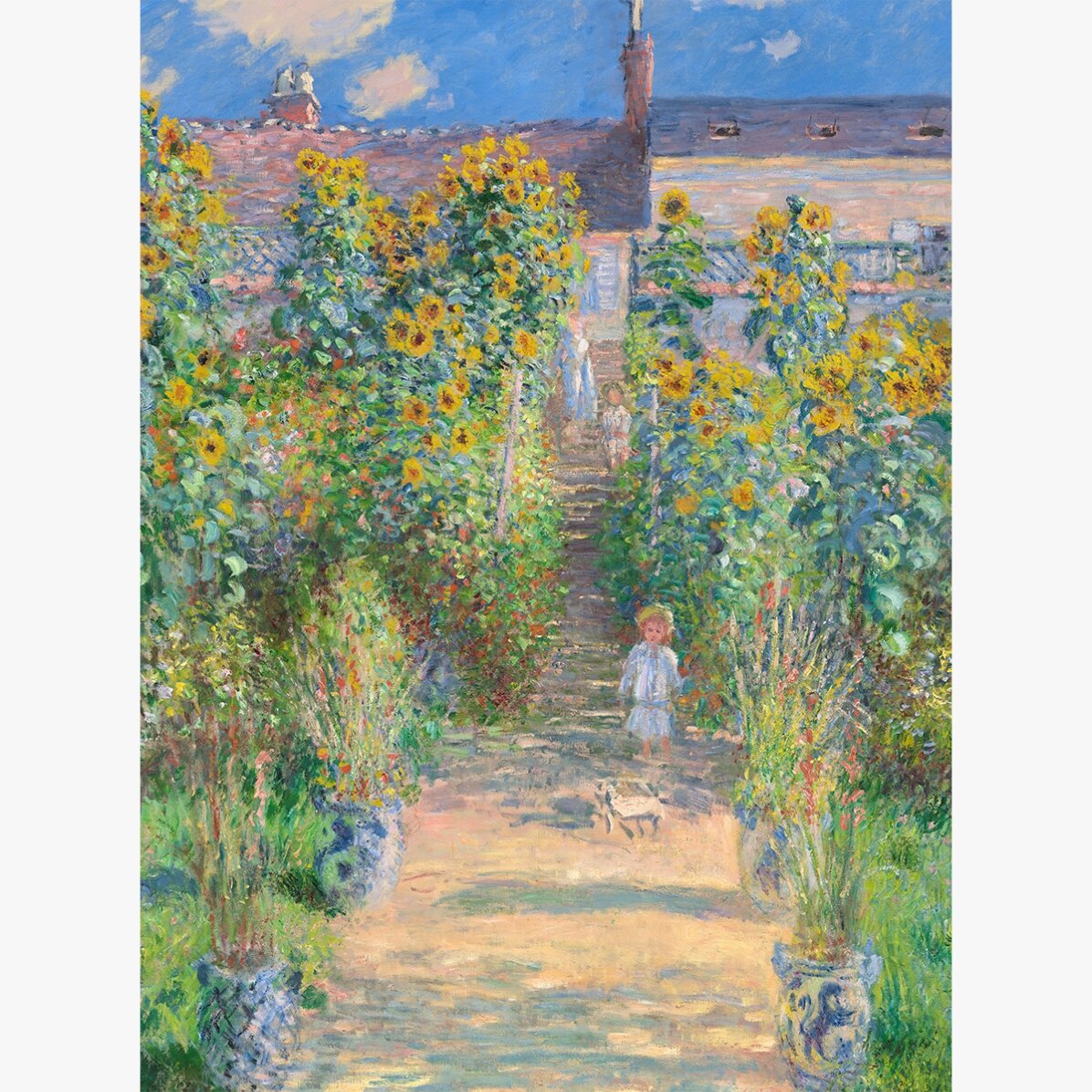 Poster van Claude Monet, De tuin van de kunstenaar, 1881
