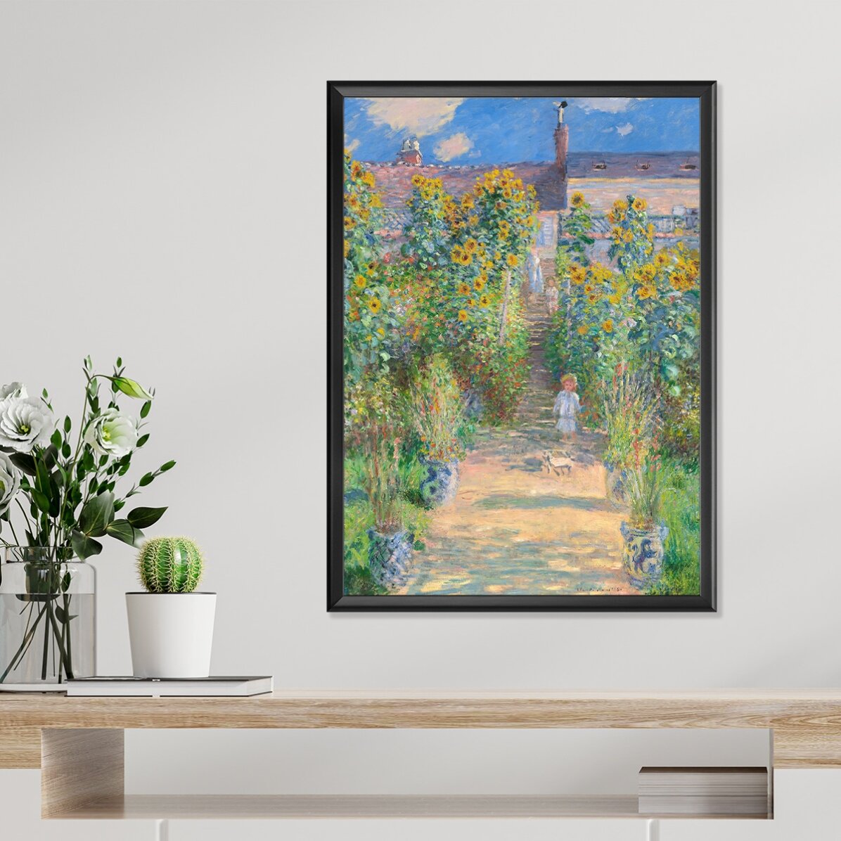 Poster van Claude Monet, De tuin van de kunstenaar, 1881