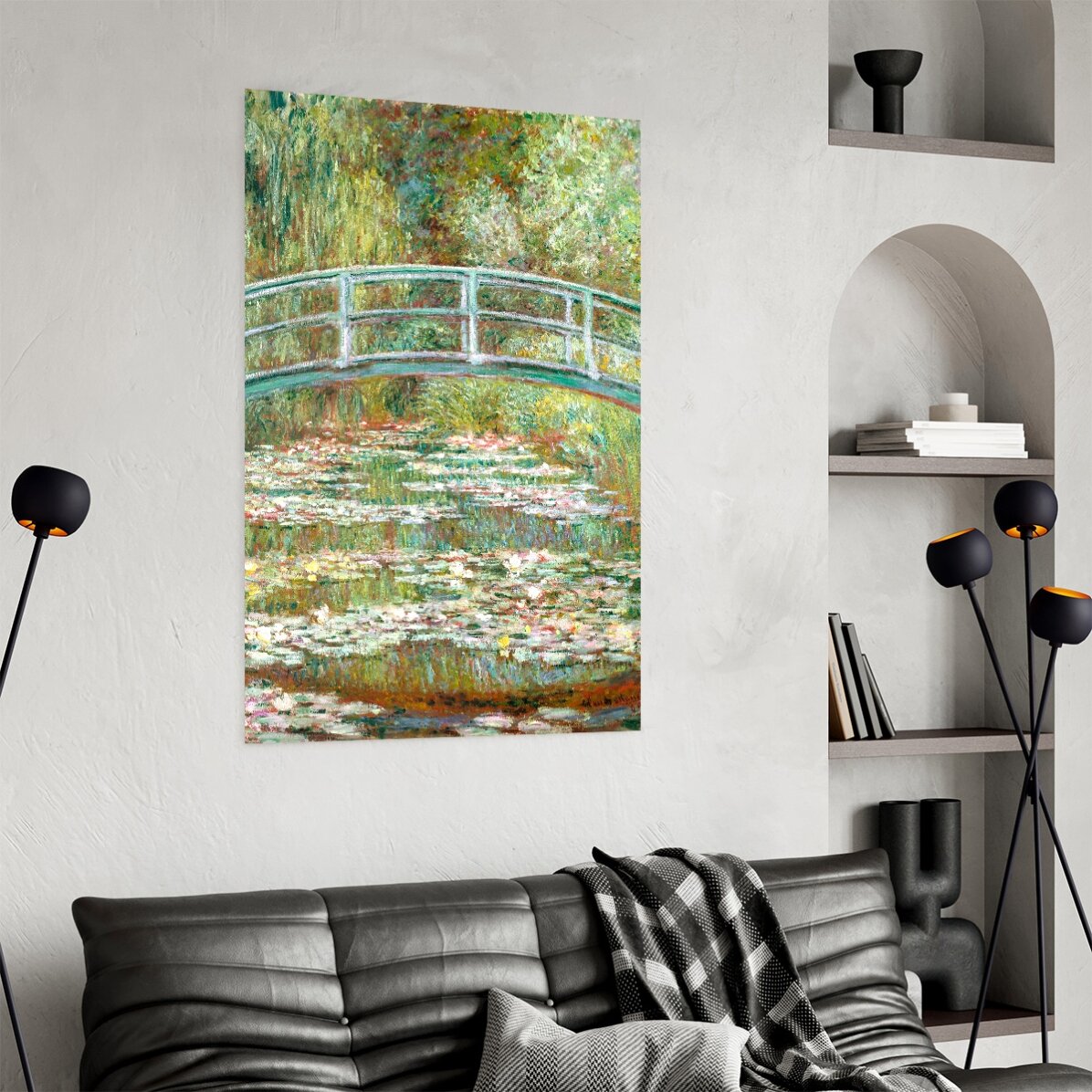 Affiche de Claude Monet, Le pont sur un étang aux nénuphars, 1899