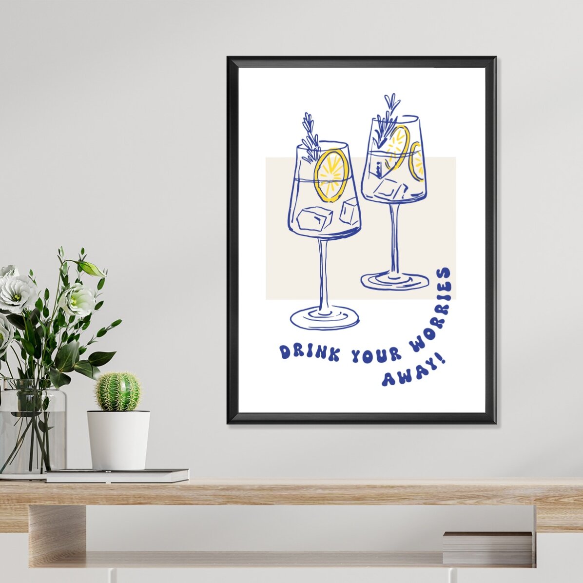 Affiche « Drink away »