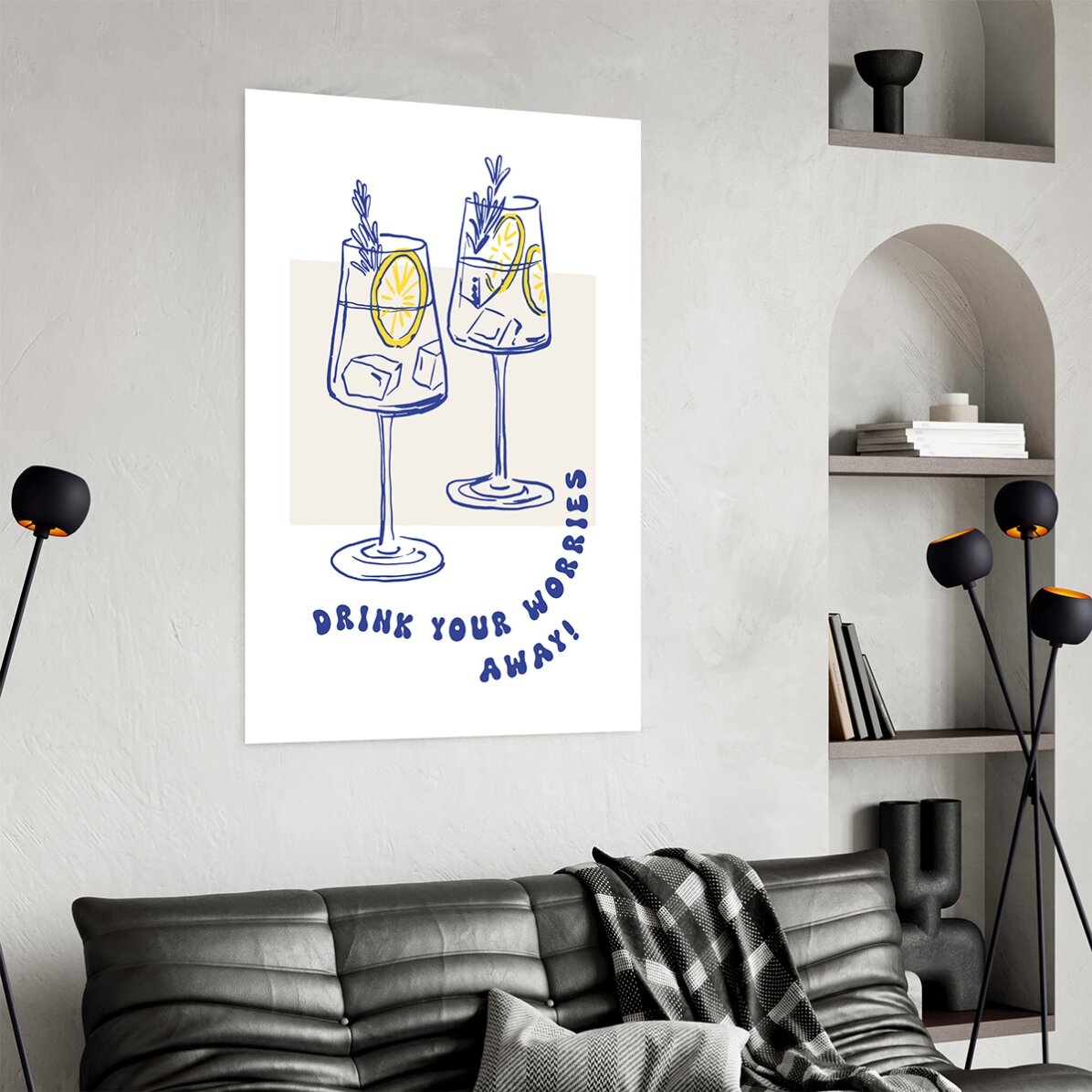 Affiche « Drink away »