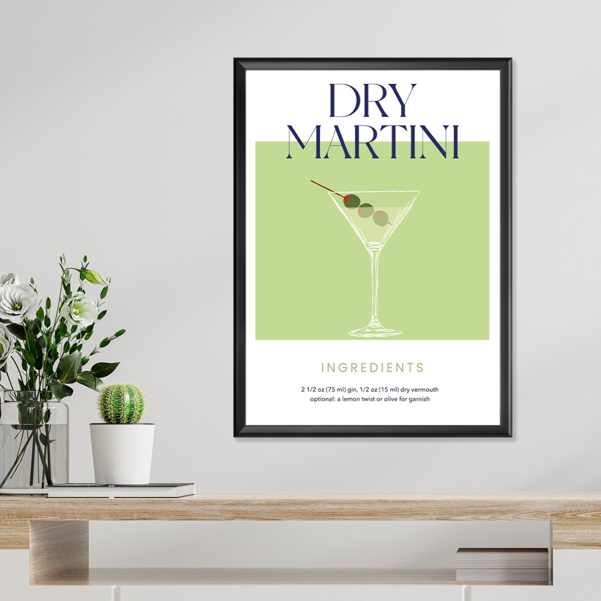 Affiche « Dry Martini »
