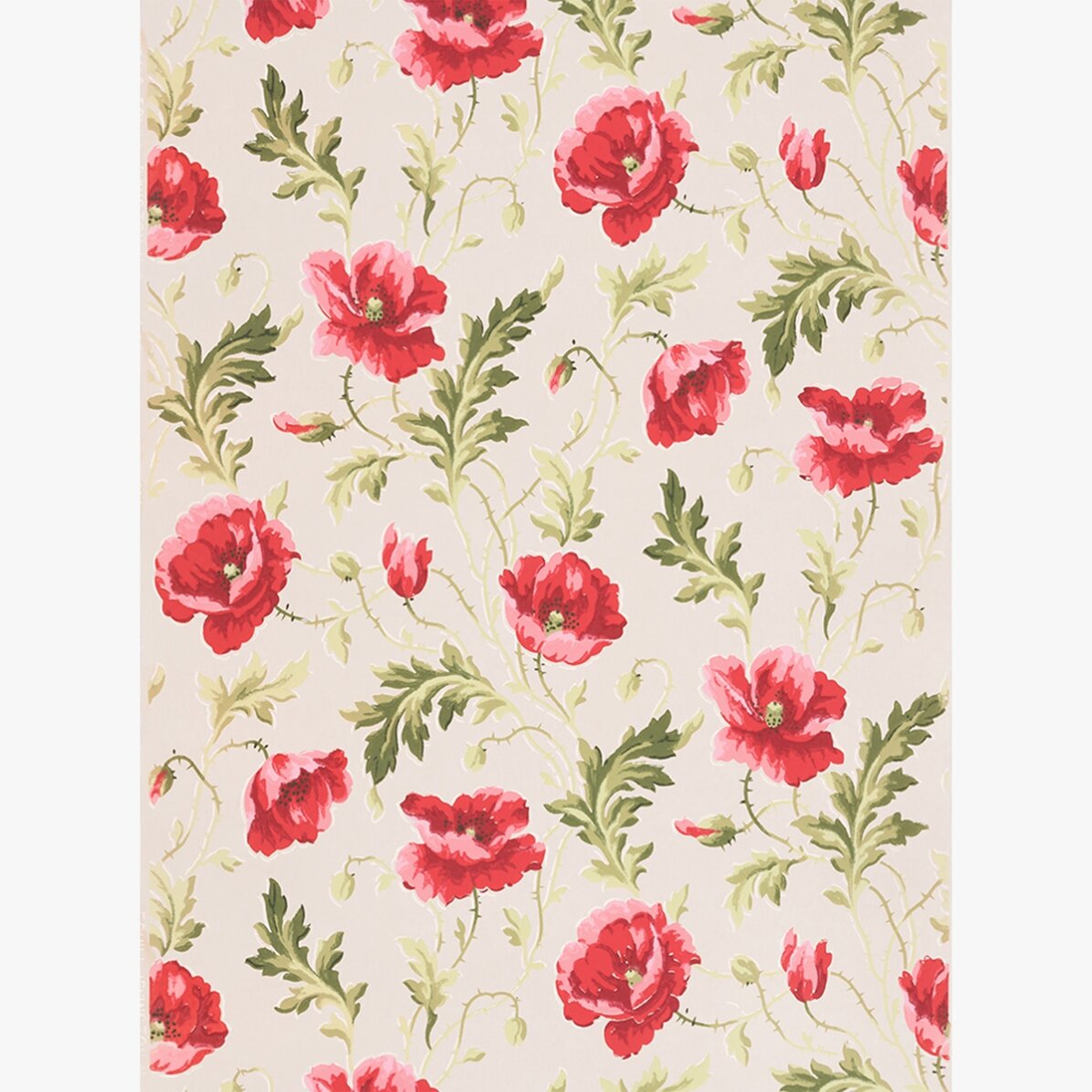 Poster met roze bloemen