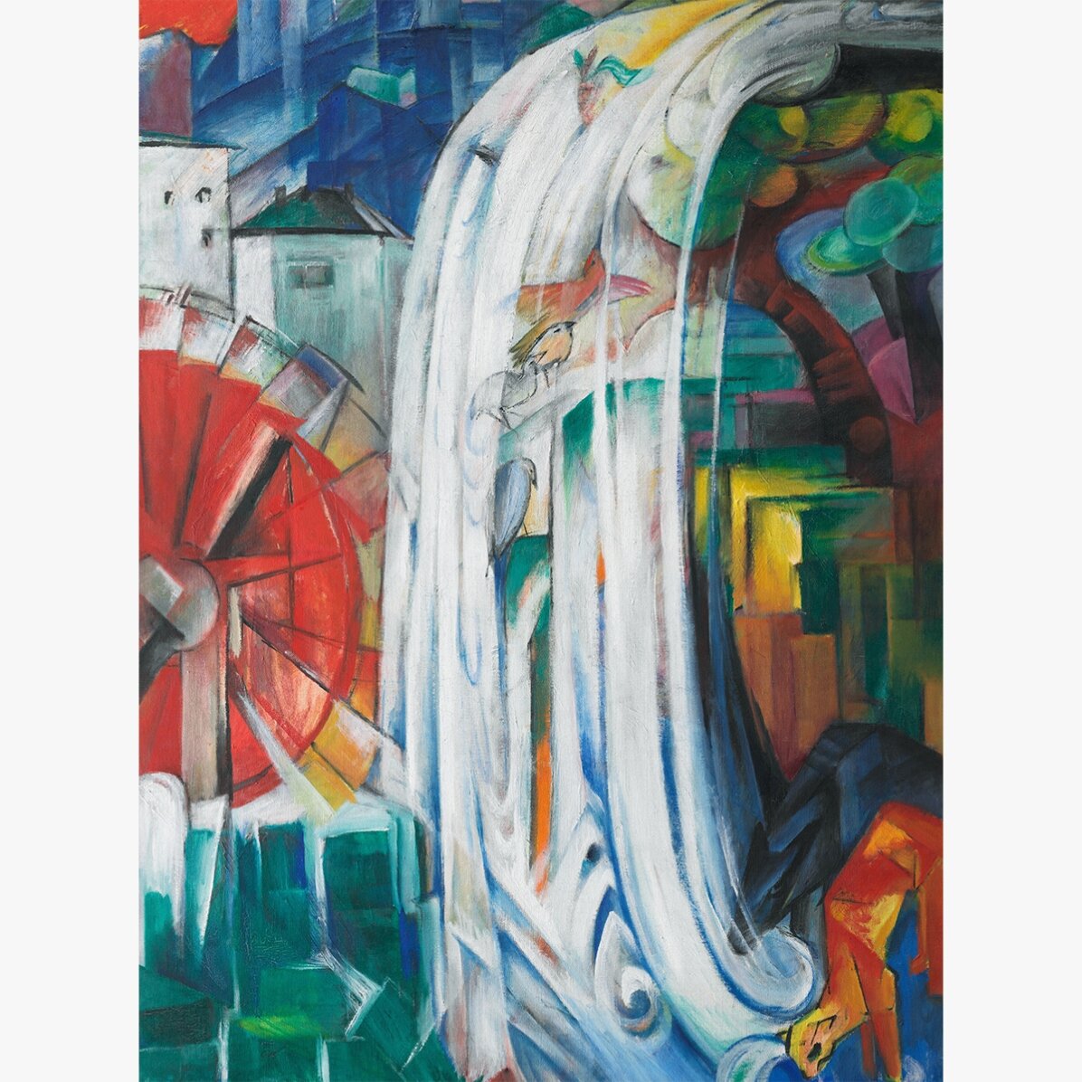 Affiche de Franz Marc, « Le moulin enchanté », 1913