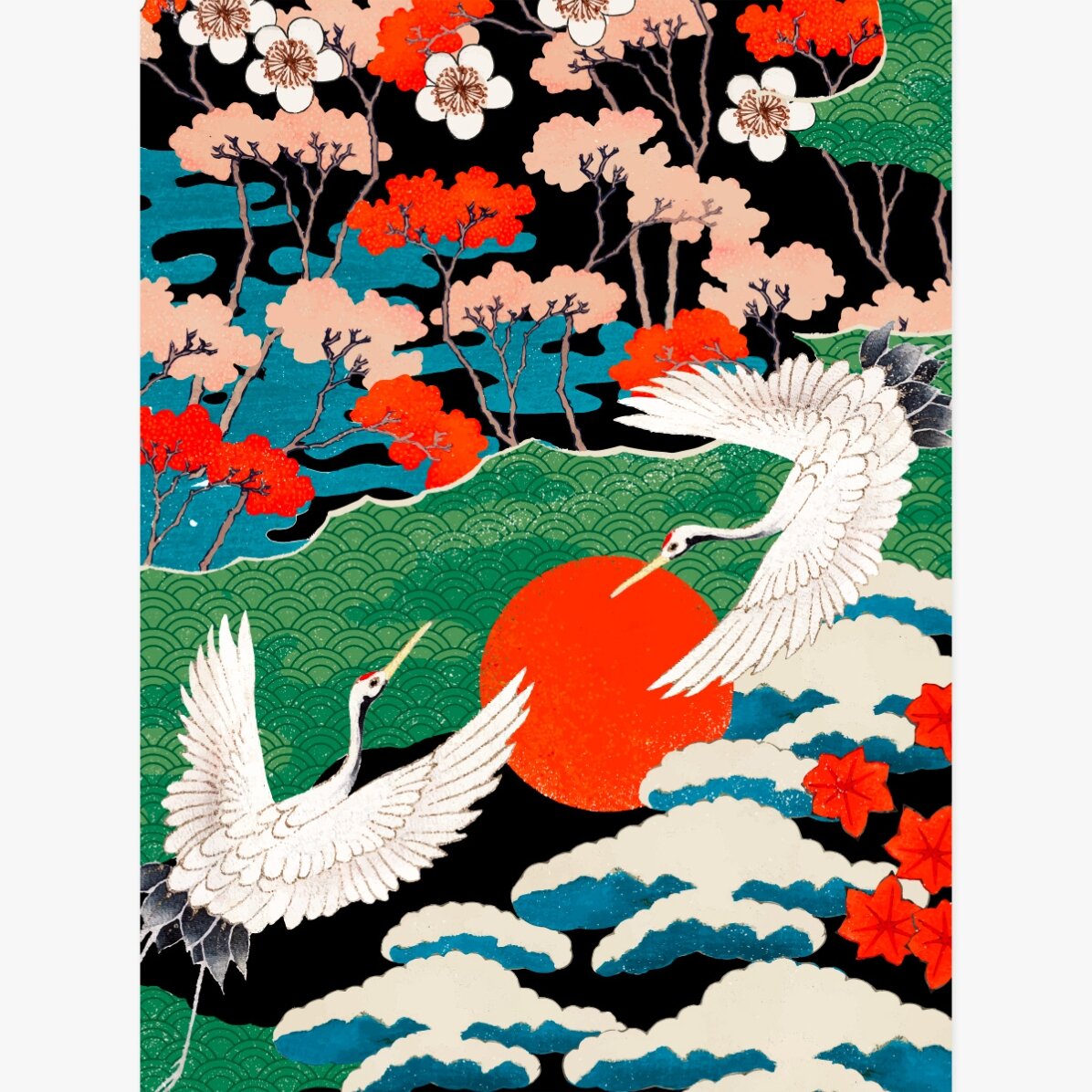 Affiche : illustration japonaise