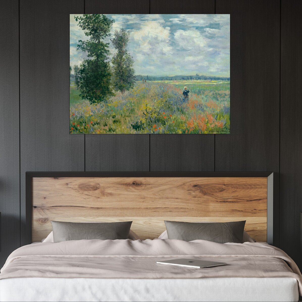Poster in liggend formaat - Claude Monet, Veld met klaprozen bij Argenteuil, 1875