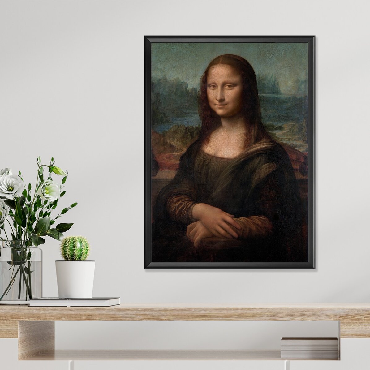Poster van Leonardo da Vinci, Mona Lisa del Giocondo, 1506