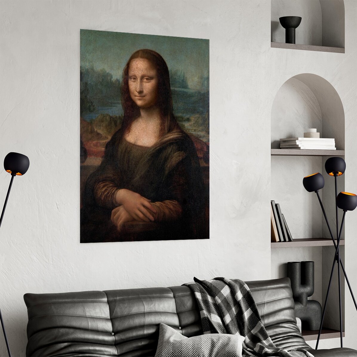 Poster van Leonardo da Vinci, Mona Lisa del Giocondo, 1506