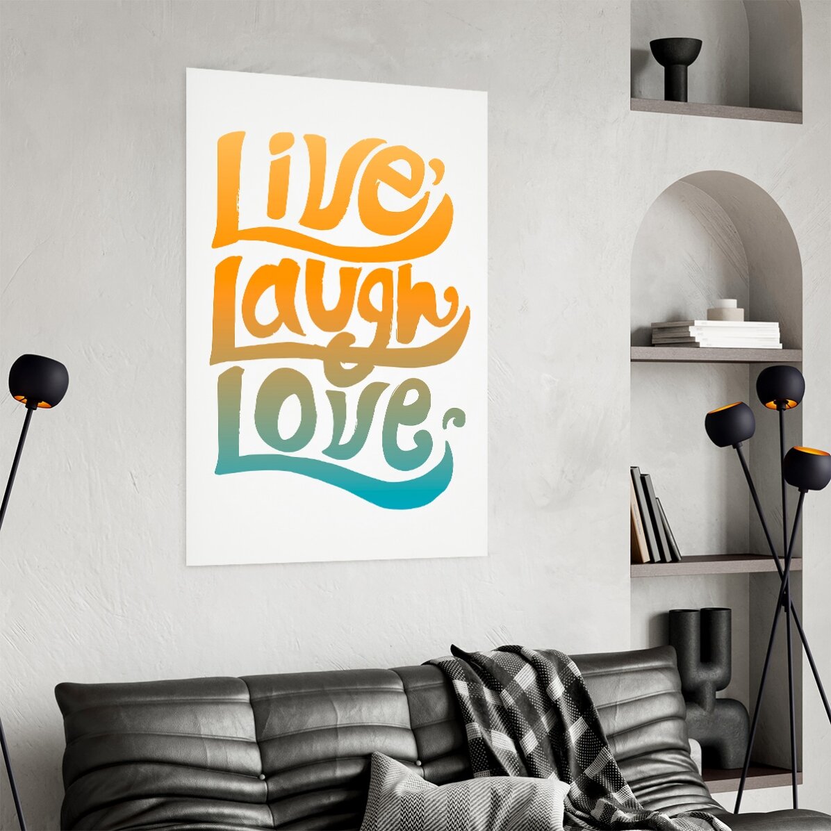 Affiche « Live, laugh, love »