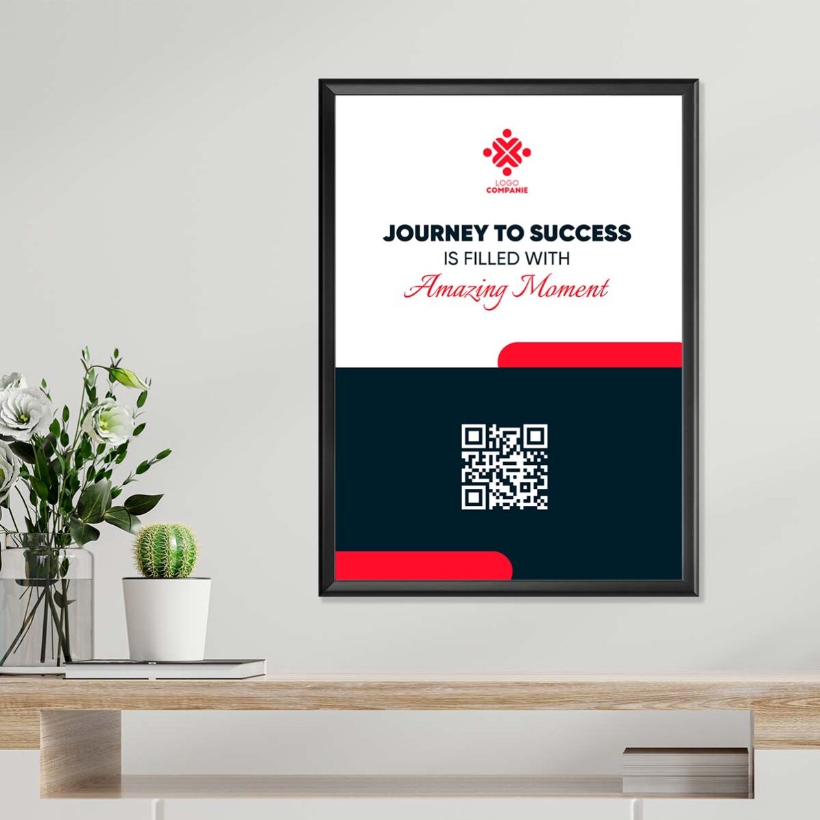 Gepersonaliseerde poster met tekst en logo - Journey