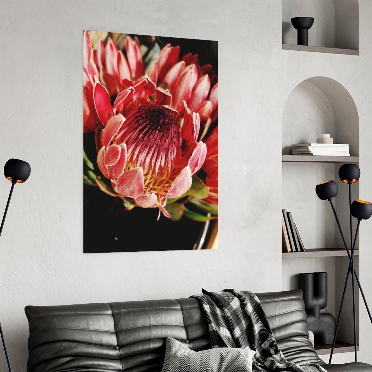 Poster Rode bloem