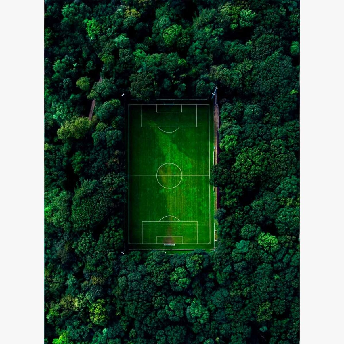 Poster voetbalveld