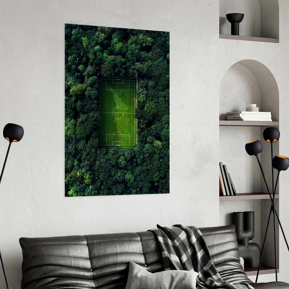 Poster voetbalveld