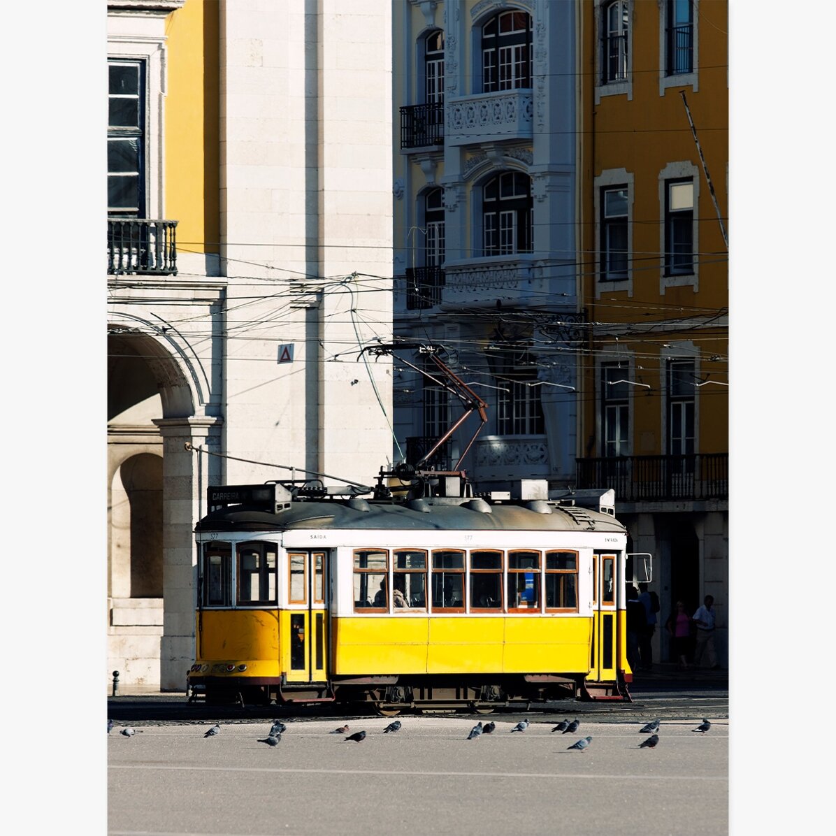 Poster: Gele tram in Lissabon, Portugal
