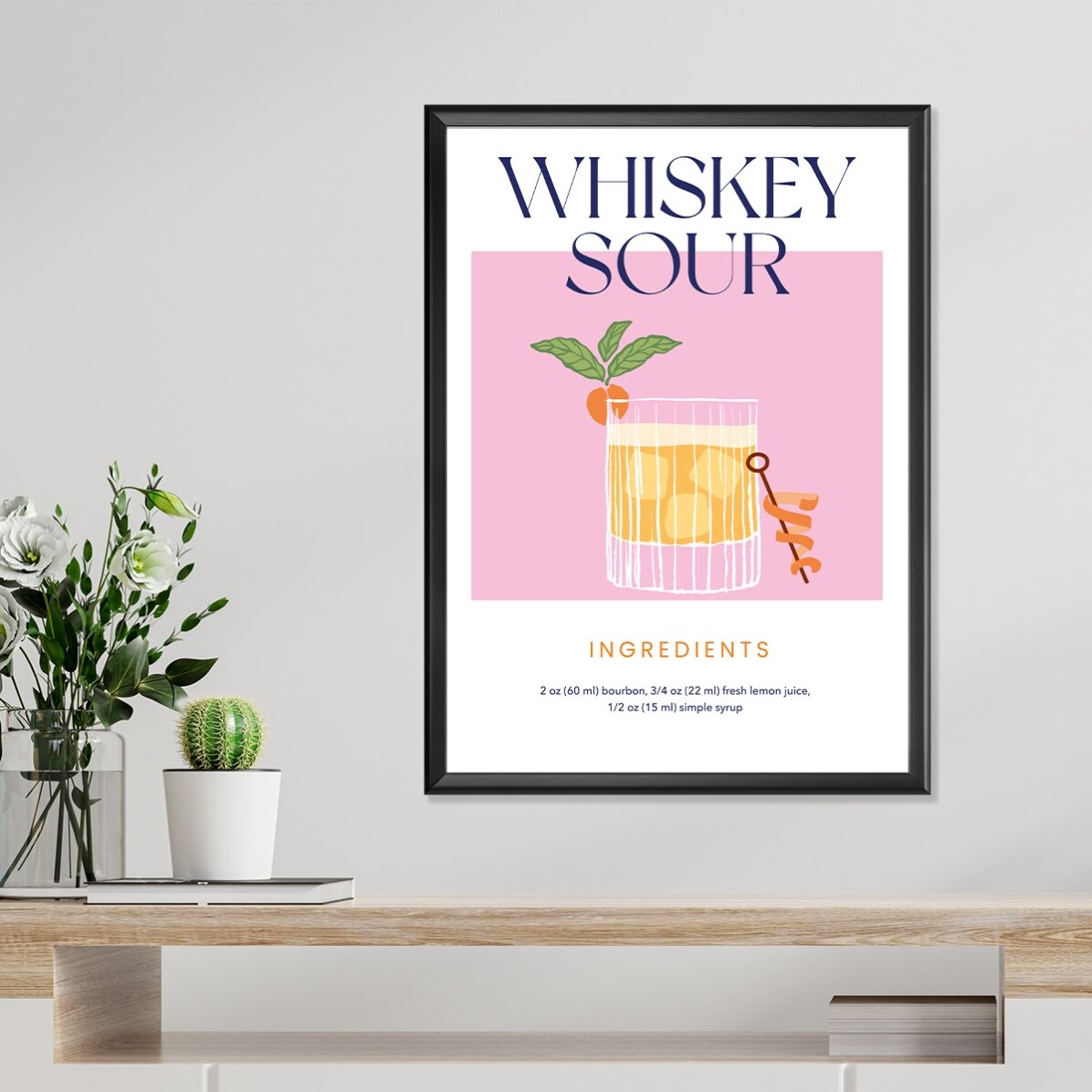 Poster Whiskey Sour