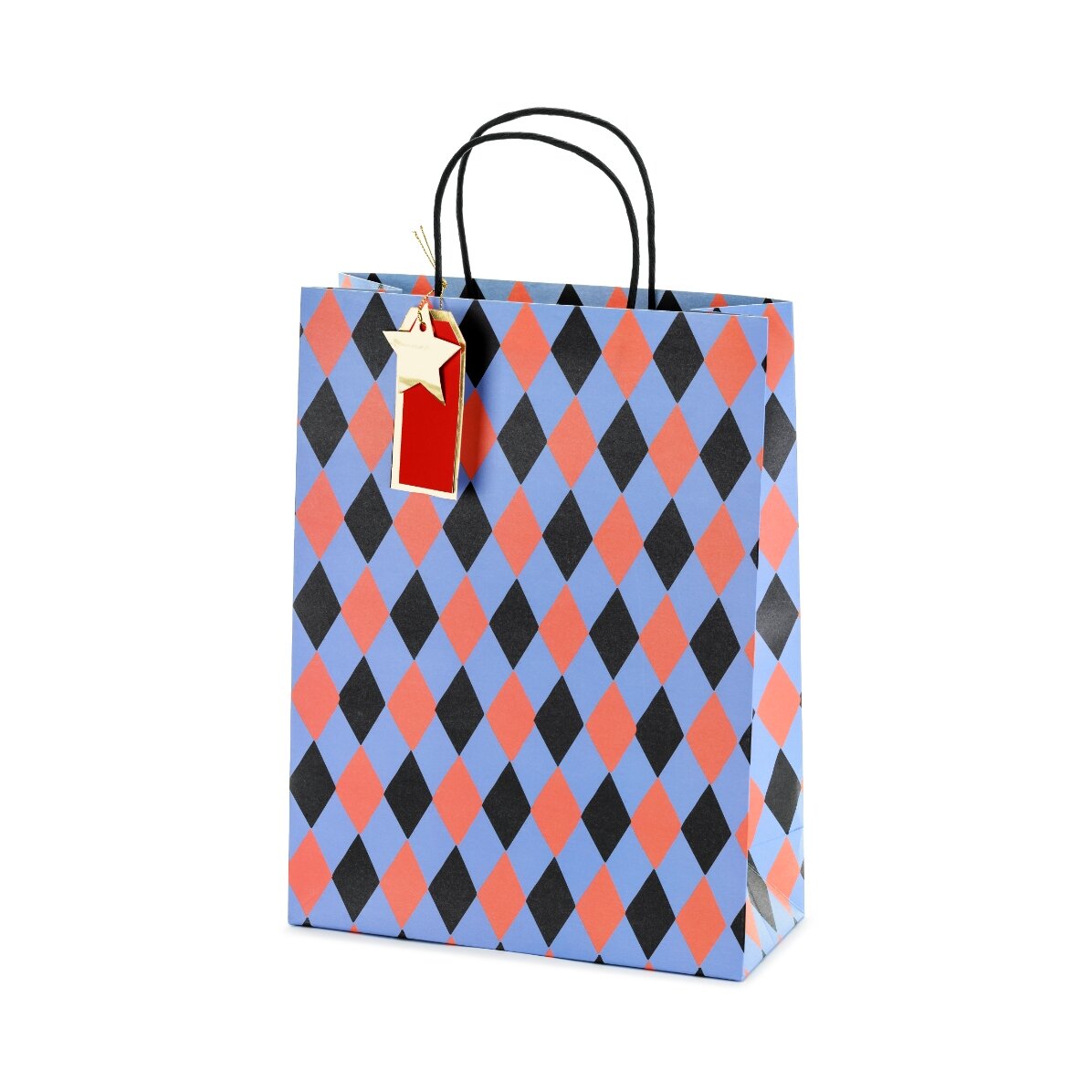 Sachet cadeau - motif losanges assortis