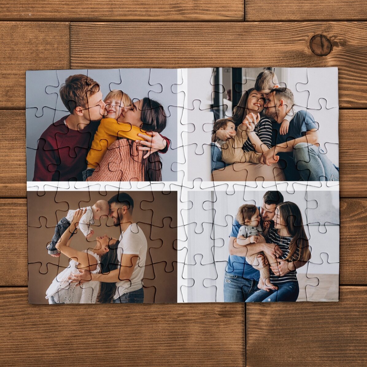 Puzzle personnalisé avec 4 photos, 20 x 15 cm