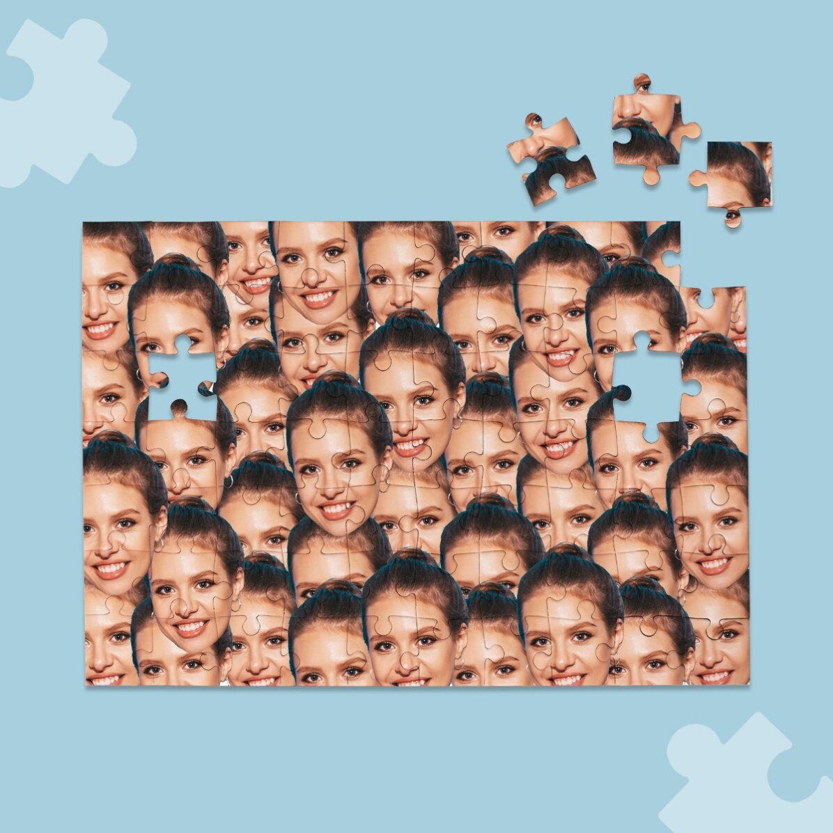 Gepersonaliseerde puzzel met een foto - Collage