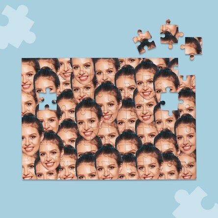 Gepersonaliseerde puzzel met een foto - Collage