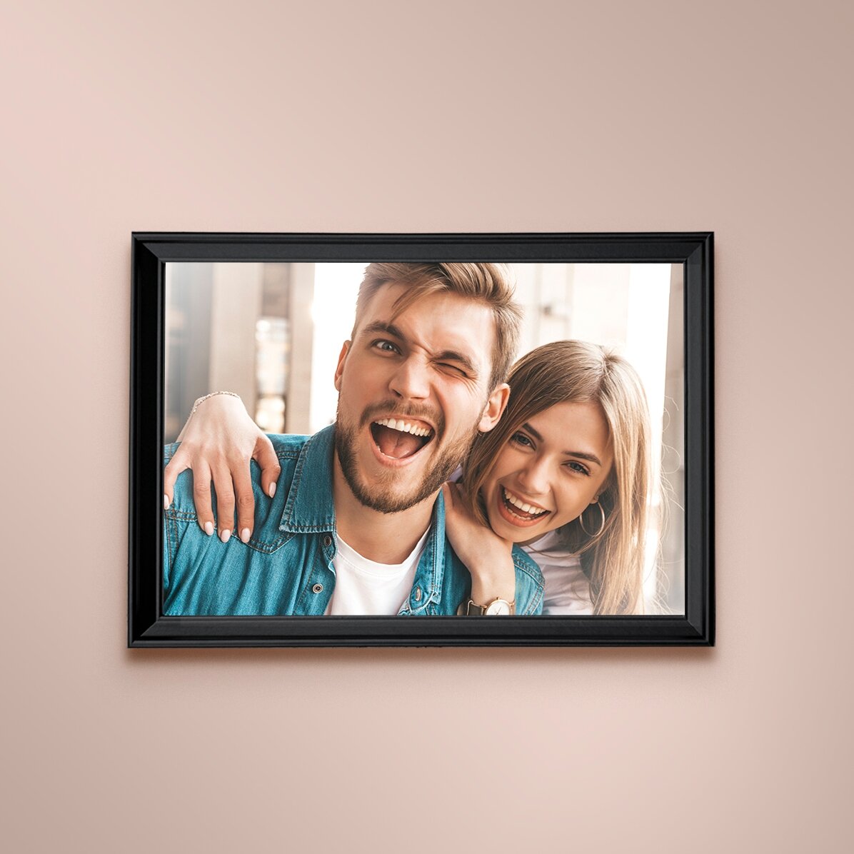 Gepersonaliseerd fotolijstje met één foto - A4 liggend