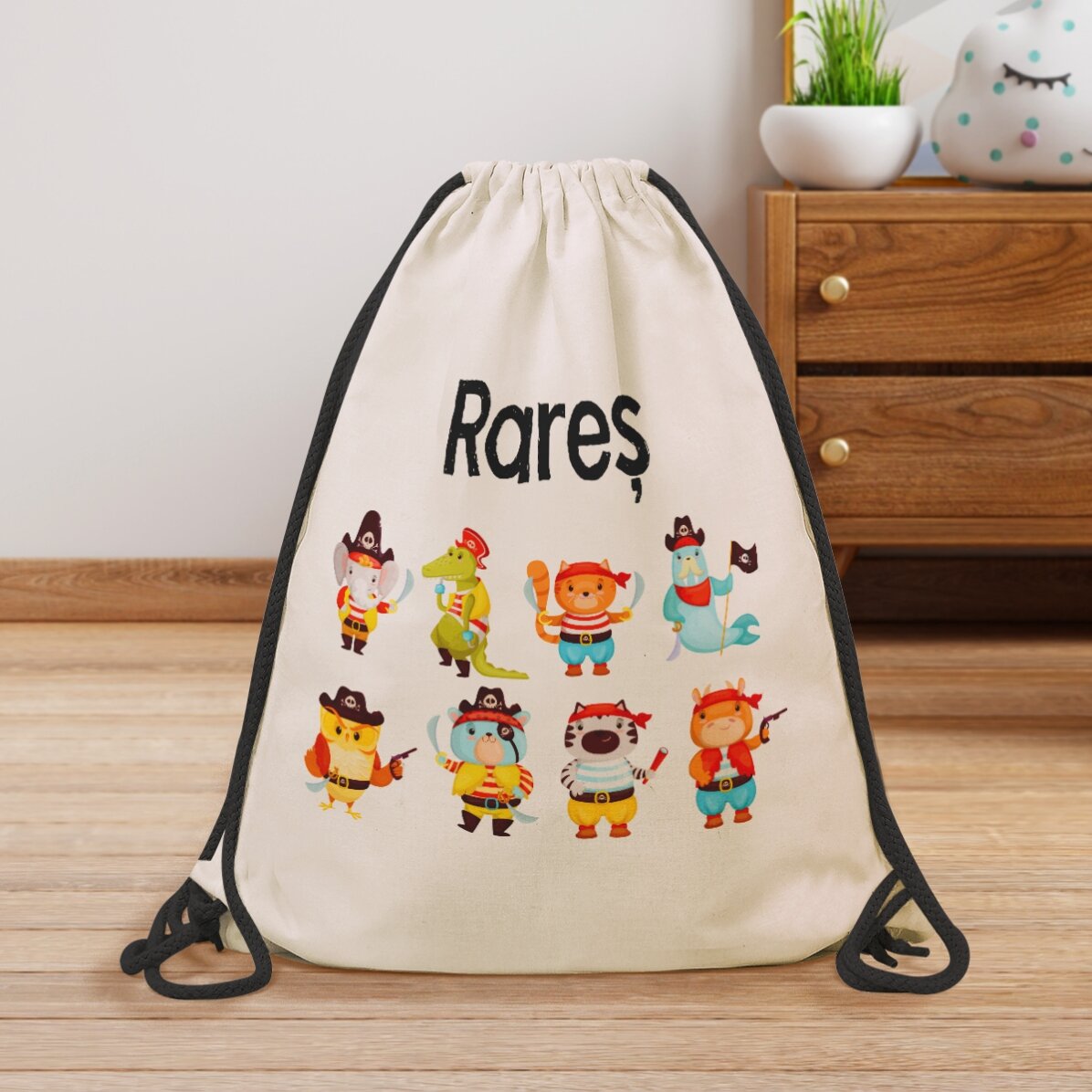 Sac à dos personnalisé avec prénom - Pirates