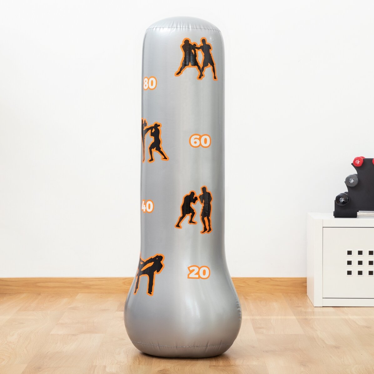 Sac de boxe gonflable pour enfants avec support