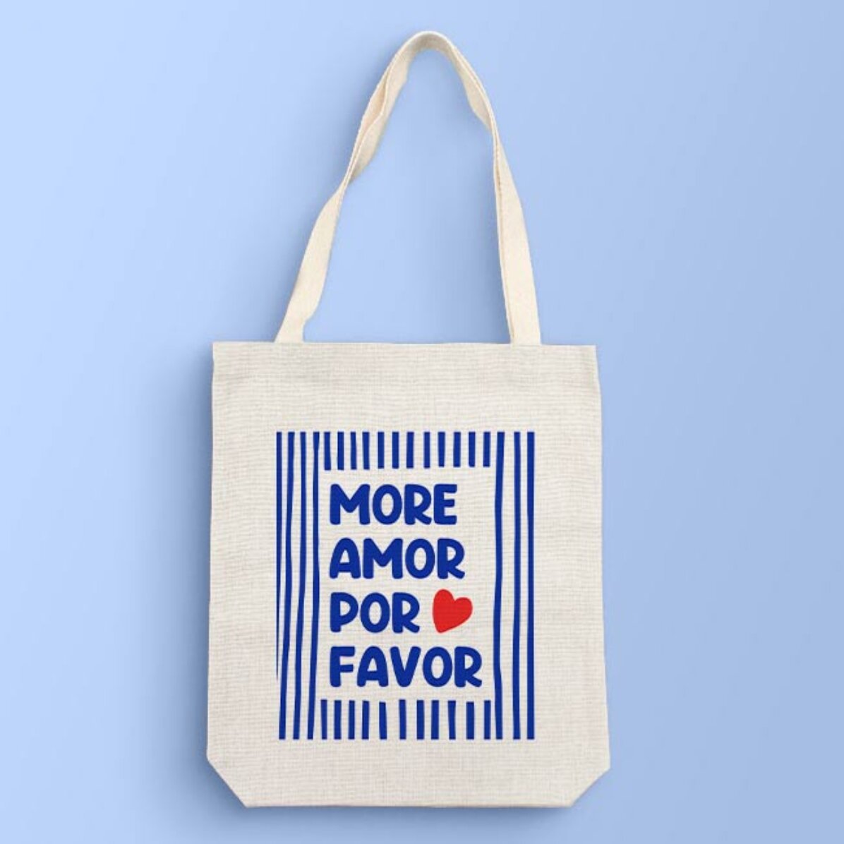 Sac personnalisé avec message - More amor