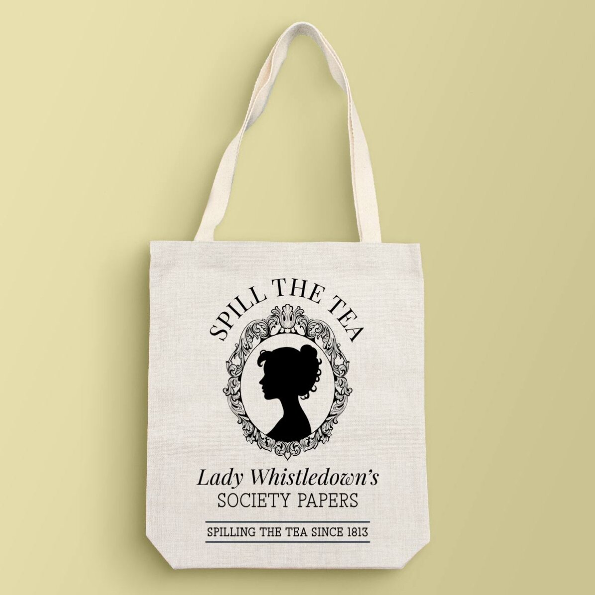 Gepersonaliseerde tas met tekst - Spill the tea