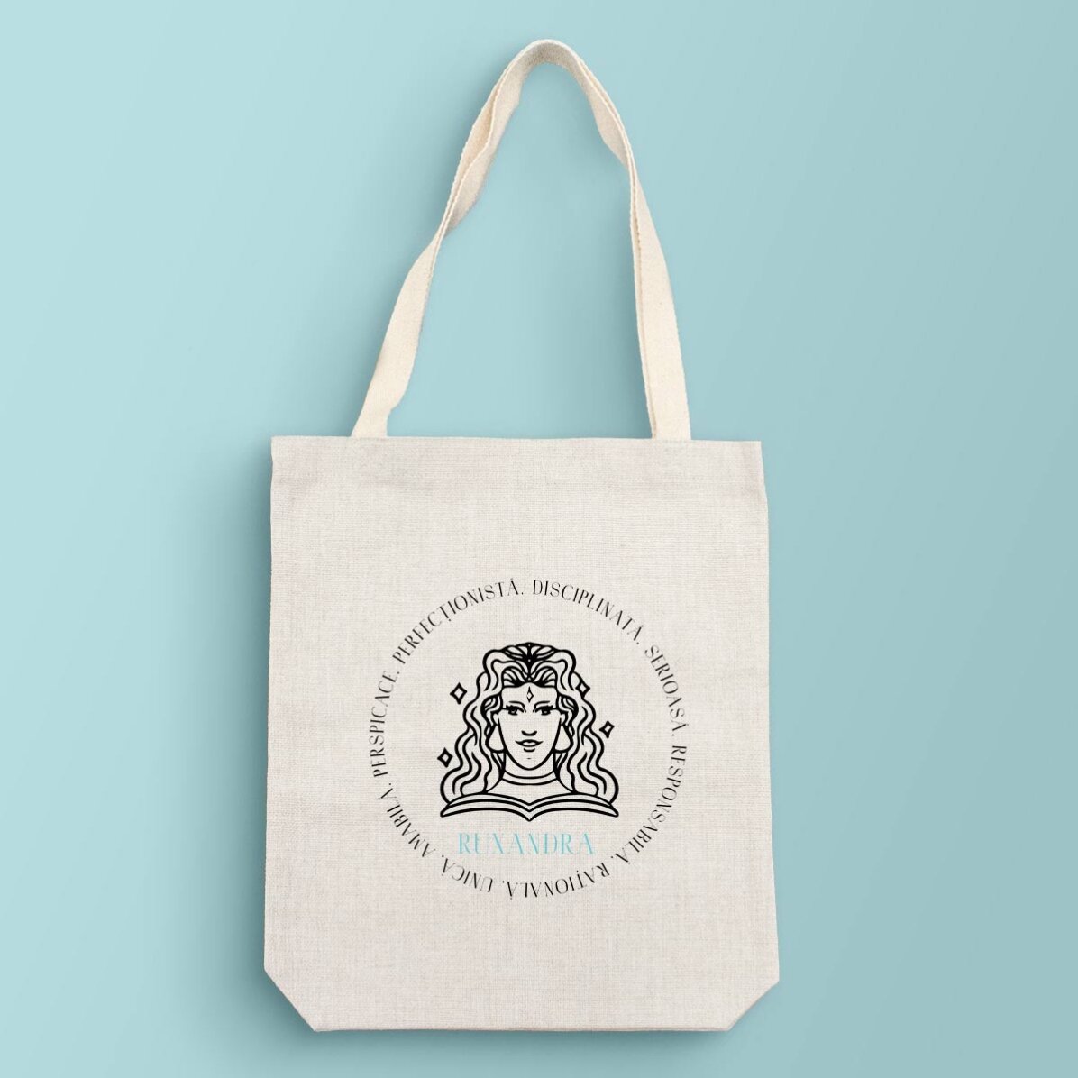 Gepersonaliseerde tas met tekst - Sterrenbeeld Maagd